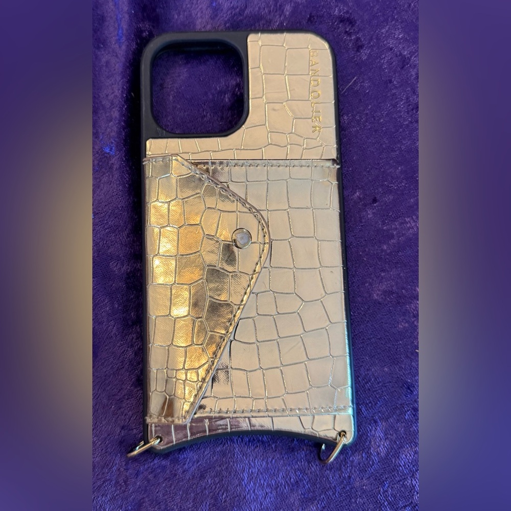 Bandolier Gia Gold Phone Case with Card Holder iPhone 13 Pro Max